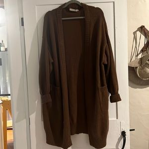 Brown Christy Dawn Elise Cardigan sz S